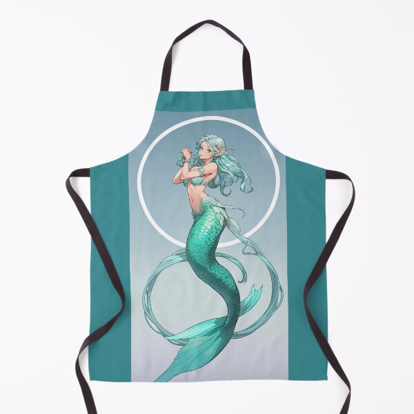 Item preview, La Sirena-in a black hole with background fun elf mermaid designed and sold by SirenasWorld.