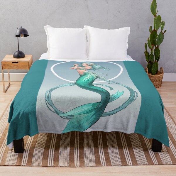 Item preview, La Sirena-in a black hole with background fun elf mermaid designed and sold by SirenasWorld.