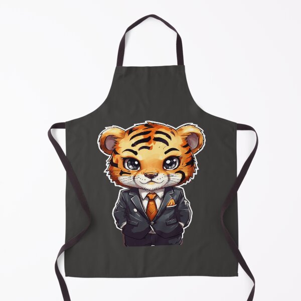 Item preview, Business Tiger, kawaii tiger in chibi style wearing a suit or smoking designed and sold by AdrianMDesigns.