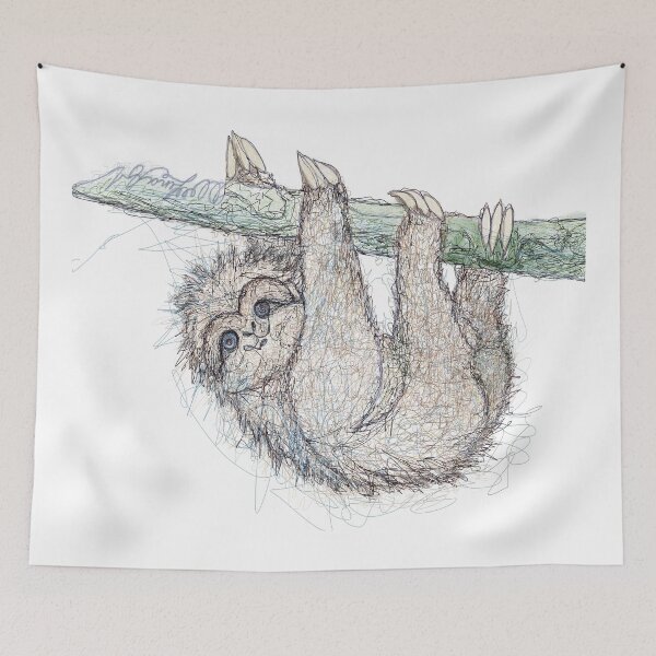 Item preview, Be Slothful Slow Down Digital Sketch of Sloth  designed and sold by Rocky Mountain Artistry.