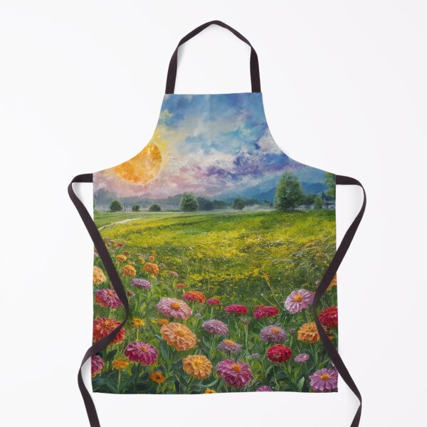 Item preview, "Field of Zinnias in Full Splendor" designed and sold by anahimar1418.
