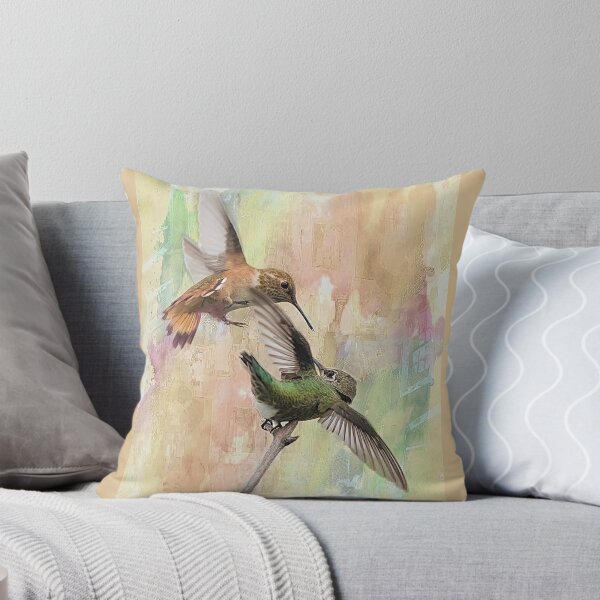 Item preview, Rufus and Anna's Hummingbirds Have an Encounter designed and sold by CarolM.