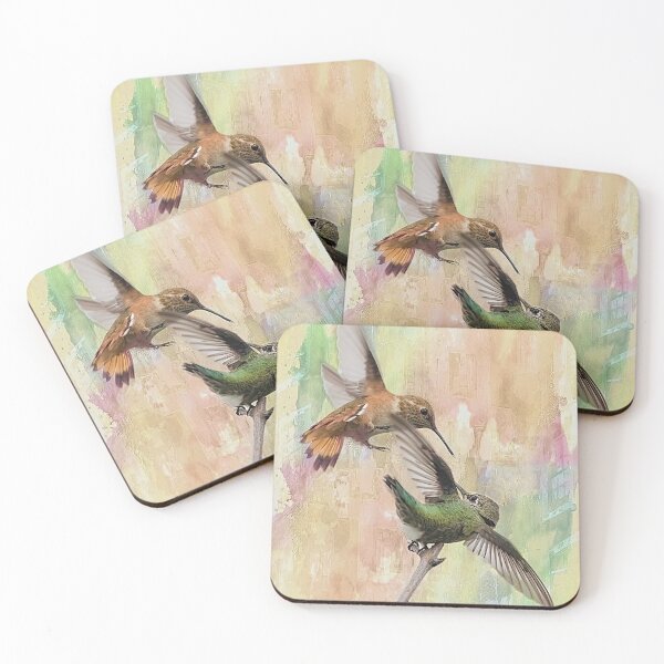 Item preview, Rufus and Anna's Hummingbirds Have an Encounter designed and sold by CarolM.