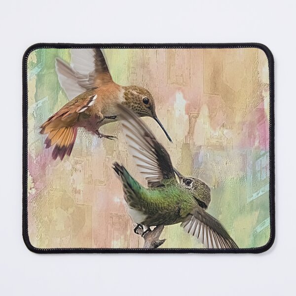 Item preview, Rufus and Anna's Hummingbirds Have an Encounter designed and sold by CarolM.