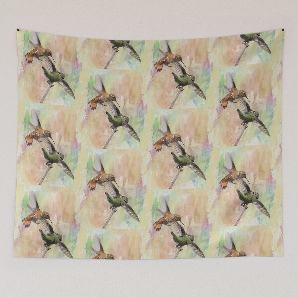 Item preview, Rufus and Anna's Hummingbirds Have an Encounter designed and sold by CarolM.