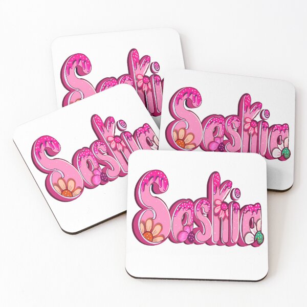 Item preview, Saskia in pink Popular Girls and womens Personalized Custom name gifts Saskia designed and sold by Artonmytee.