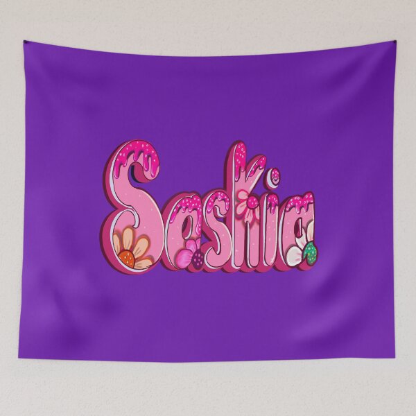 Item preview, Saskia in pink Popular Girls and womens Personalized Custom name gifts Saskia designed and sold by Artonmytee.