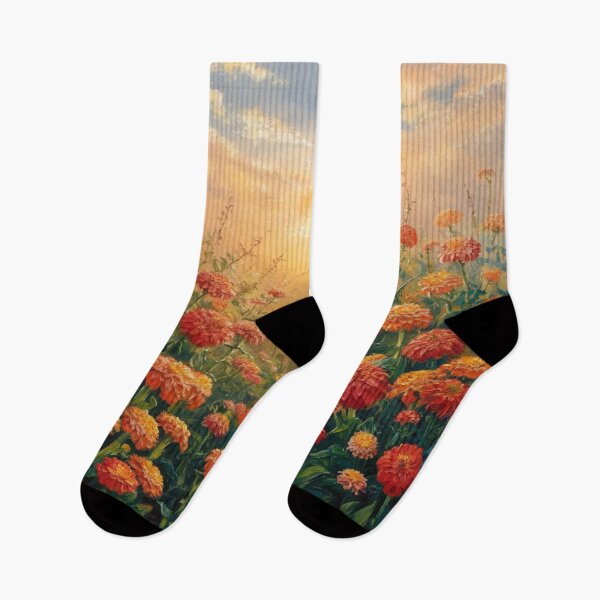 Item preview, "Field of Zinnias in Full Splendor 2" designed and sold by anahimar1418.