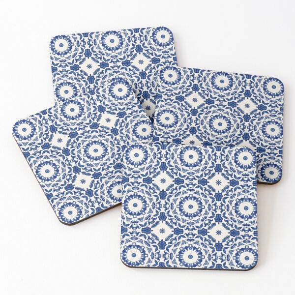 Item preview, Blue And White Tile Pattern designed and sold by violet-hope.