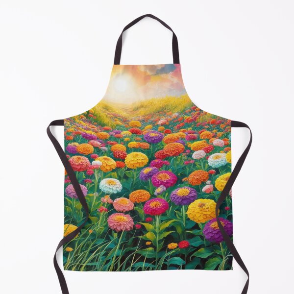 Item preview, "Field of Zinnias in Full Splendor 3" designed and sold by anahimar1418.