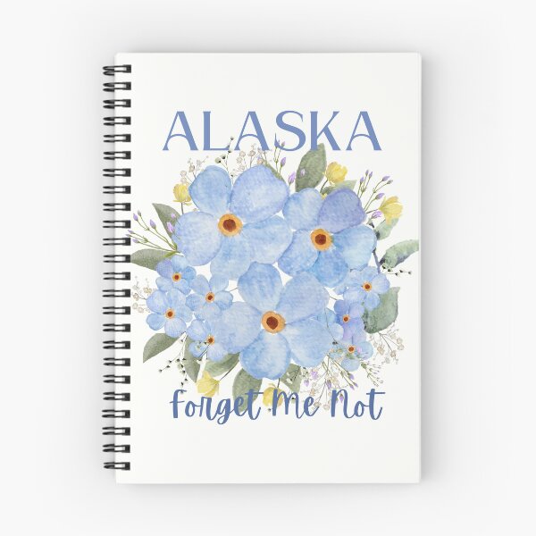 Item preview, Alaska State Forget Me Not Flower Pastel Watercolor T-shirt Sticker designed and sold by ThinkNature!.