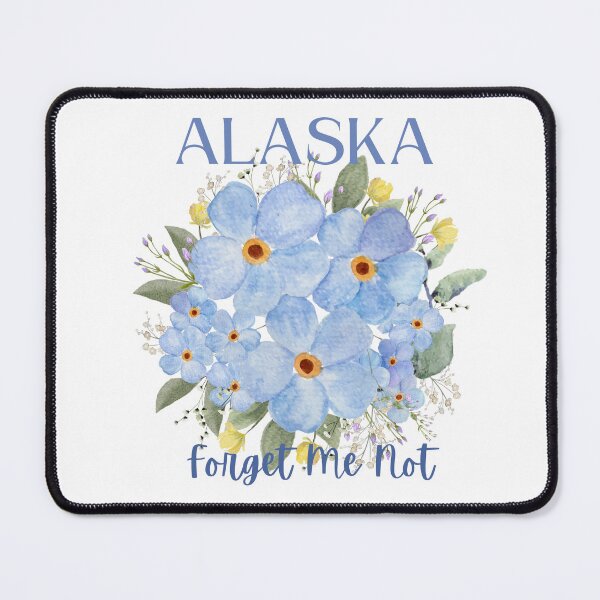 Item preview, Alaska State Forget Me Not Flower Pastel Watercolor T-shirt Sticker designed and sold by ThinkNature!.