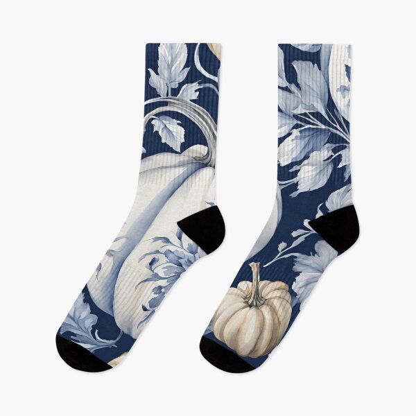 Item preview, Blue and White Chinoiserie Pumpkins 3 designed and sold by TheChinoiserie.