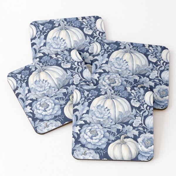 Item preview, Calabazas chinoiserie azules y blancas 4 designed and sold by TheChinoiserie.