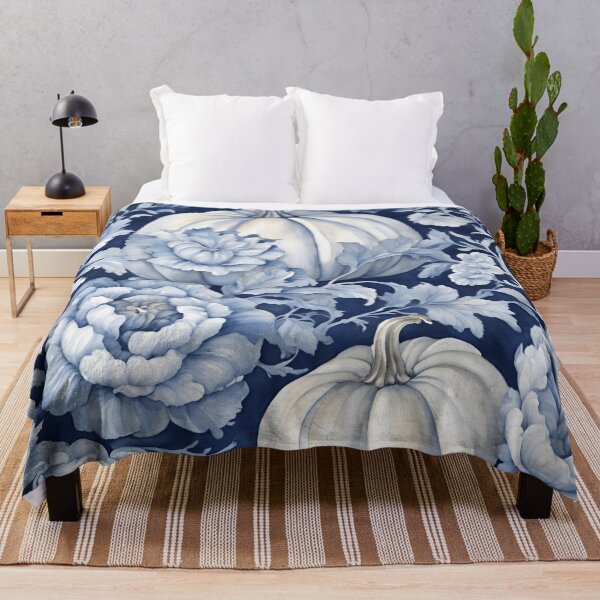 Item preview, Calabazas chinoiserie azules y blancas 4 designed and sold by TheChinoiserie.