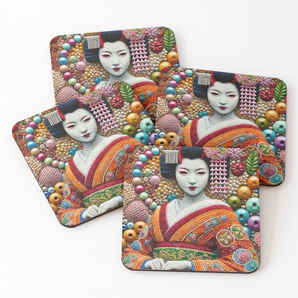 Item preview, Traditional Geisha Bead Art designed and sold by SakuraJapanArt.