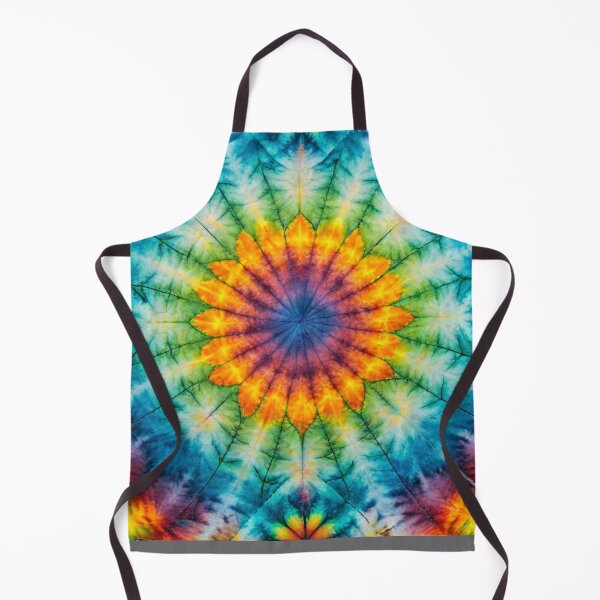 Item preview, V Hippie inspired pattern, multicolour batik dyeing designed and sold by Sublime Infinito.