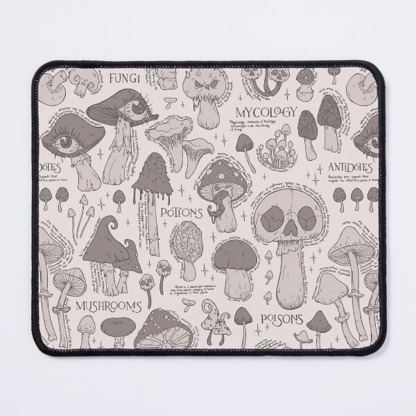Item preview, Magic Mushrooms pattern - light colours designed and sold by PP-Patterns.
