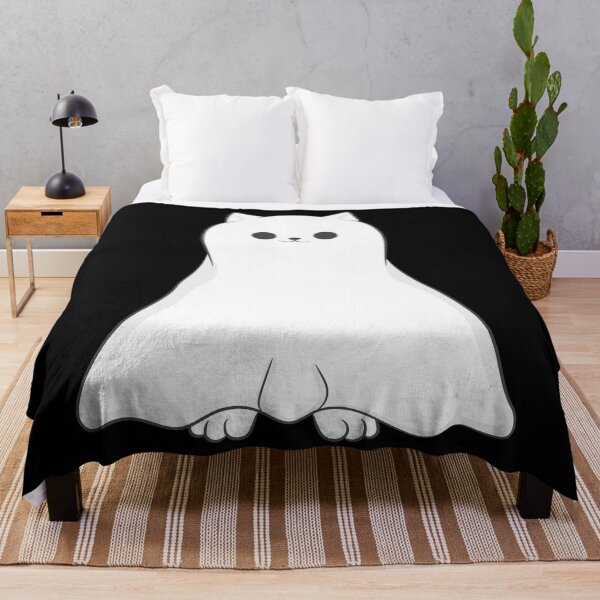 Item preview, halloween ghost cat spooky cute designed and sold by Gossip Rag.