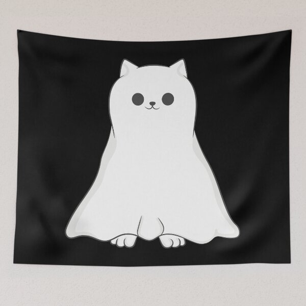 Item preview, halloween ghost cat spooky cute designed and sold by Gossip Rag.