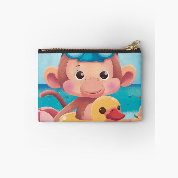 Item preview, little monkey on the beach designed and sold by inariart.