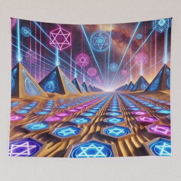 Item preview, "Celestial Hexagrams – The Infinite Pyramid Fields" designed and sold by Meta2Physical.