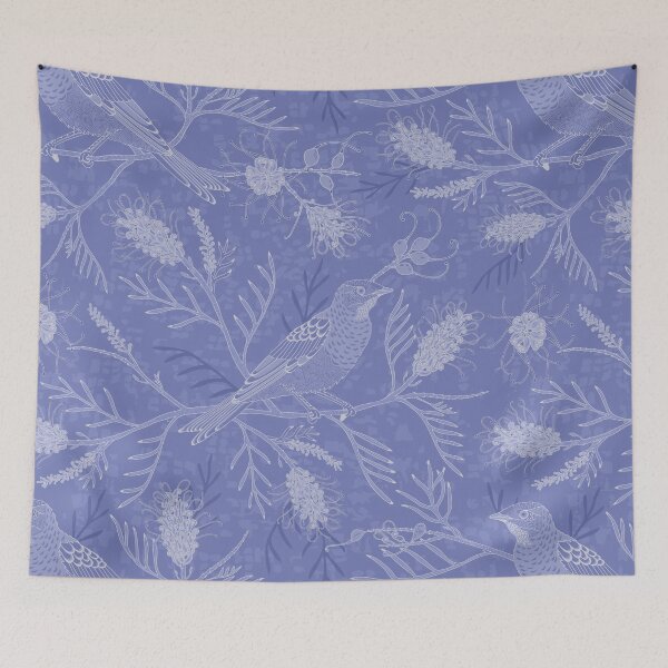 Item preview, Birds in Grevillea designed and sold by Olivia Munroe.