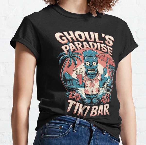 Item preview, Ghoul's Paradise Tiki Bar Tropical Horror & Halloween designed and sold by SpookshowDesign.