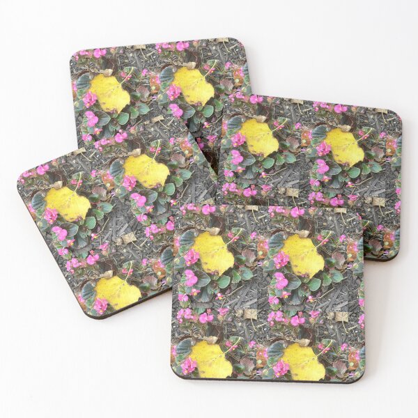 Item preview, A sign of Fall includes a yellow leaf on pink flowers  designed and sold by HellbornEmma26.