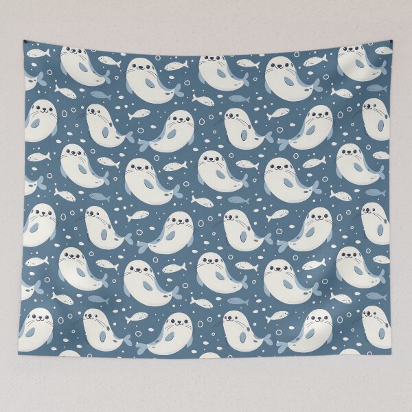 Item preview, Chubby Seal Fish Pattern designed and sold by palaco210.
