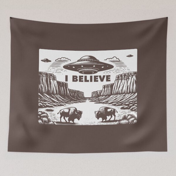 Item preview, UFO Canyons Buffalos designed and sold by roswellboutique.