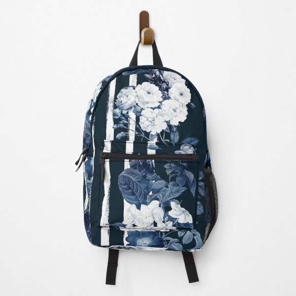 Item preview, GOT THE BLUES FLORAL STRIPE designed and sold by DesignED365.