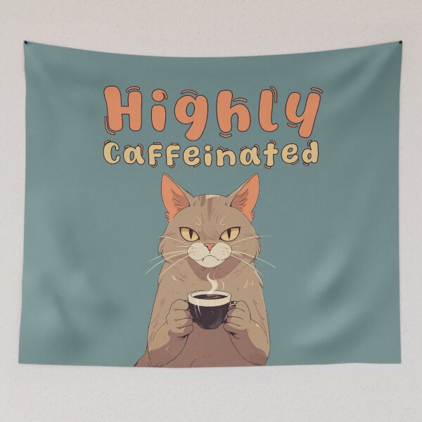 Item preview, Highly Caffeinated Kitty designed and sold by La Loca.