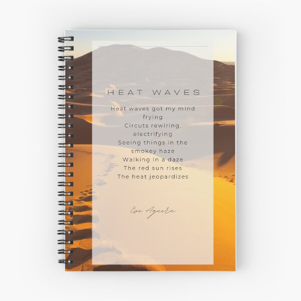 Item preview, Heat Waves poem by Eve Aguera designed and sold by Eve Aguera.