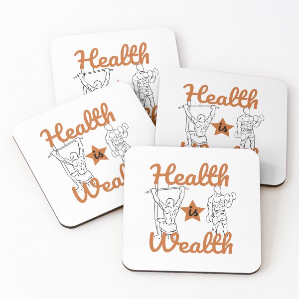 Item preview, Copy of Health is Wealth orange design designed and sold by cicadaadams.