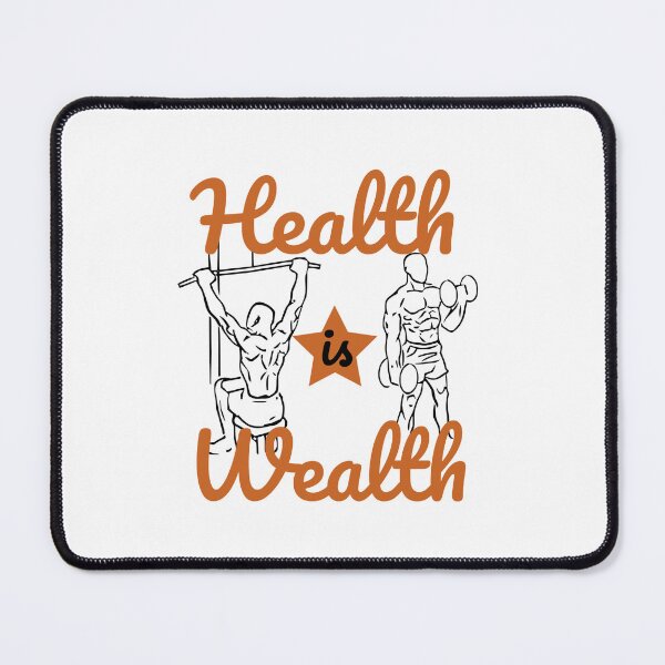 Item preview, Copy of Health is Wealth orange design designed and sold by cicadaadams.