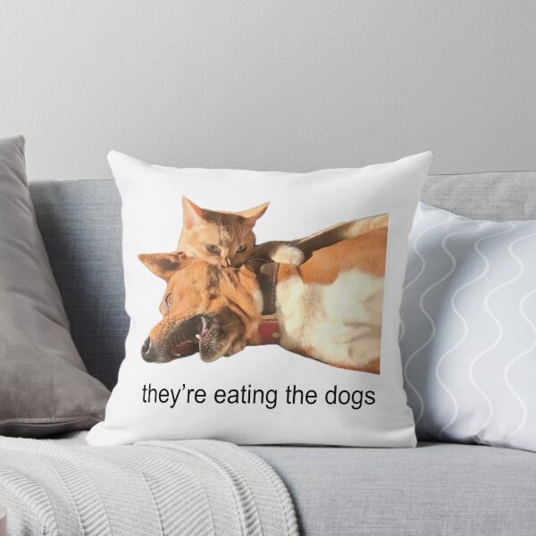Item preview, They're eating the dogs meme designed and sold by zlapr.
