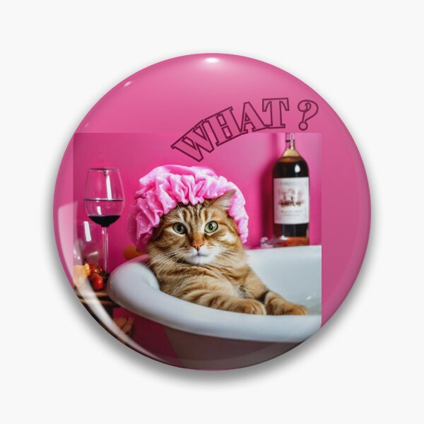Item preview,  Relaxed Cat in a Bathtub – What? designed and sold by MelissaMelovich.