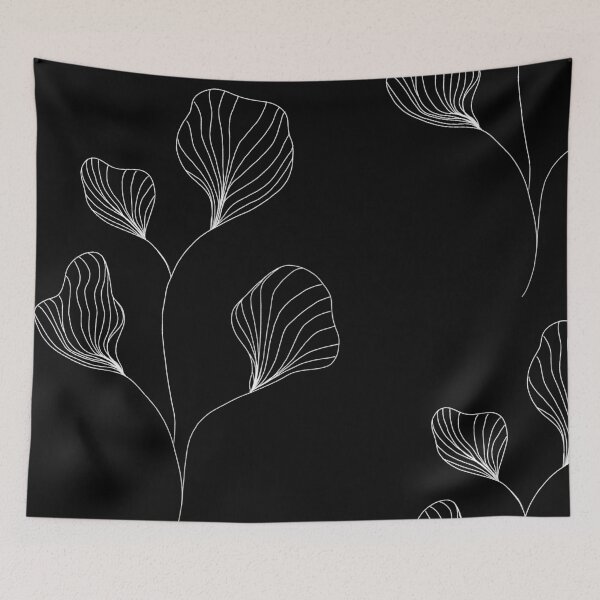 Item preview, Minimalist White Line Plant - Elegant Botanical Art designed and sold by StarMoonss.