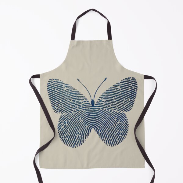 Item preview, Navy Butterfly with Fingerprint Pattern designed and sold by Blink Art Studio.