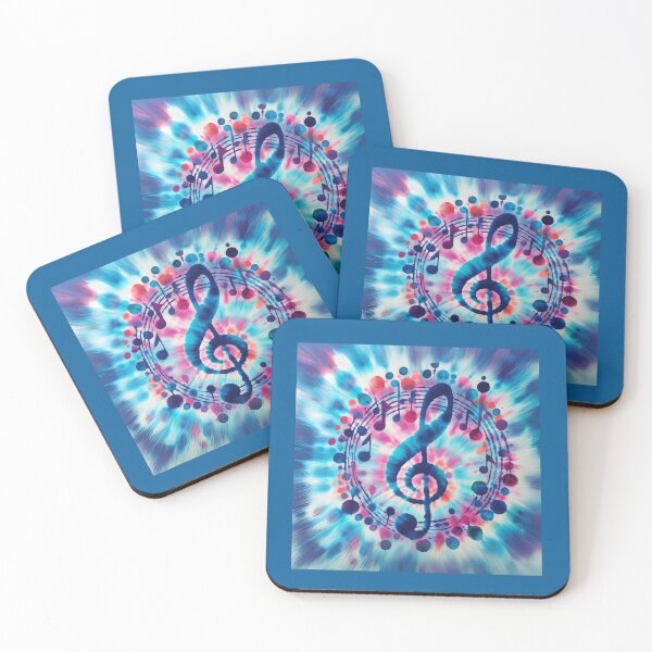 Item preview, Batik dyed musical pattern designed and sold by Sublime Infinito.