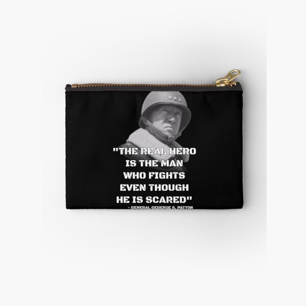 Item preview, General George S Patton Quote - The Real Hero designed and sold by ContTraders.