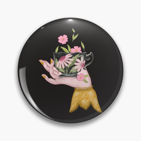 Item preview, Pink flower tea designed and sold by pinkyfish1010.