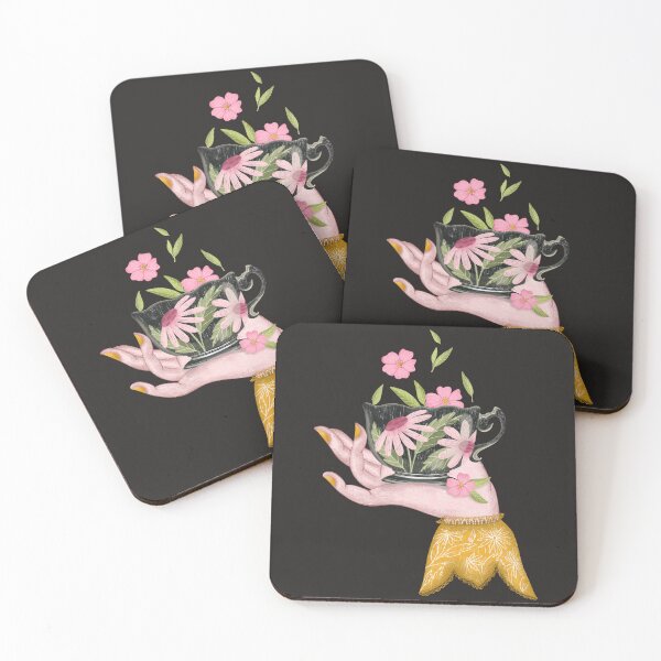 Item preview, Pink flower tea designed and sold by pinkyfish1010.
