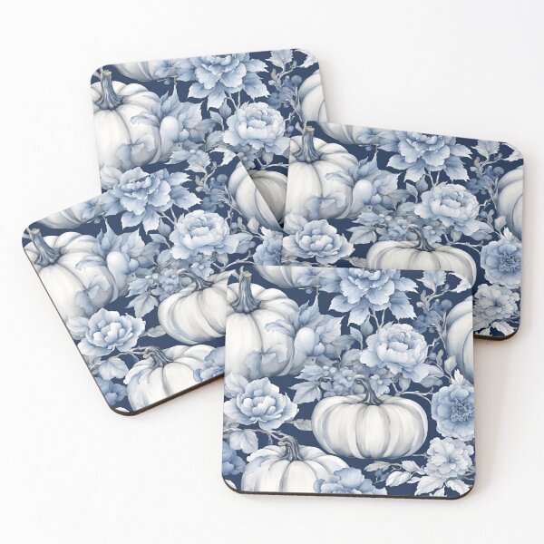 Item preview, Calabazas chinoiserie azules y blancas 5 designed and sold by TheChinoiserie.