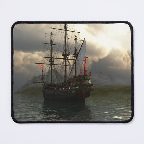 Item preview, Pirate Ship Sailing Off / Calm before the storm designed and sold by Angelosdesign93.