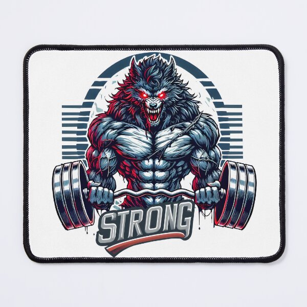 Item preview, Werewolf, Weight Lifting, Retro designed and sold by JonelleTshirts.