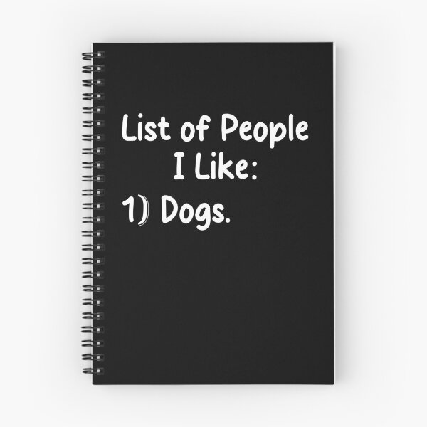 Item preview, List Of People I Like Dogs designed and sold by Perffect.