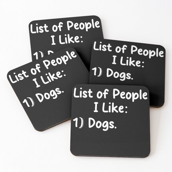 Item preview, List Of People I Like Dogs designed and sold by Perffect.