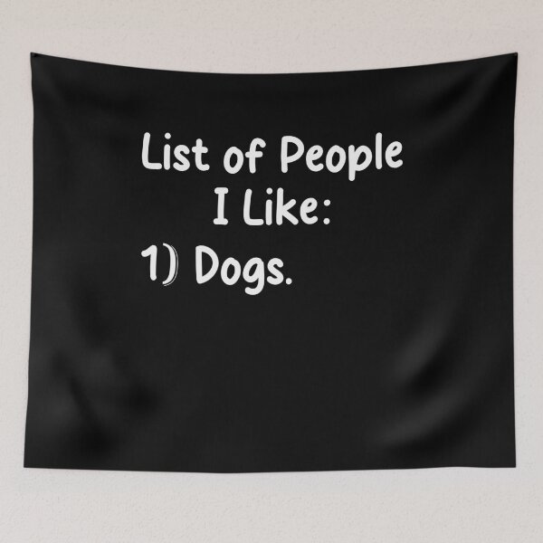 Item preview, List Of People I Like Dogs designed and sold by Perffect.